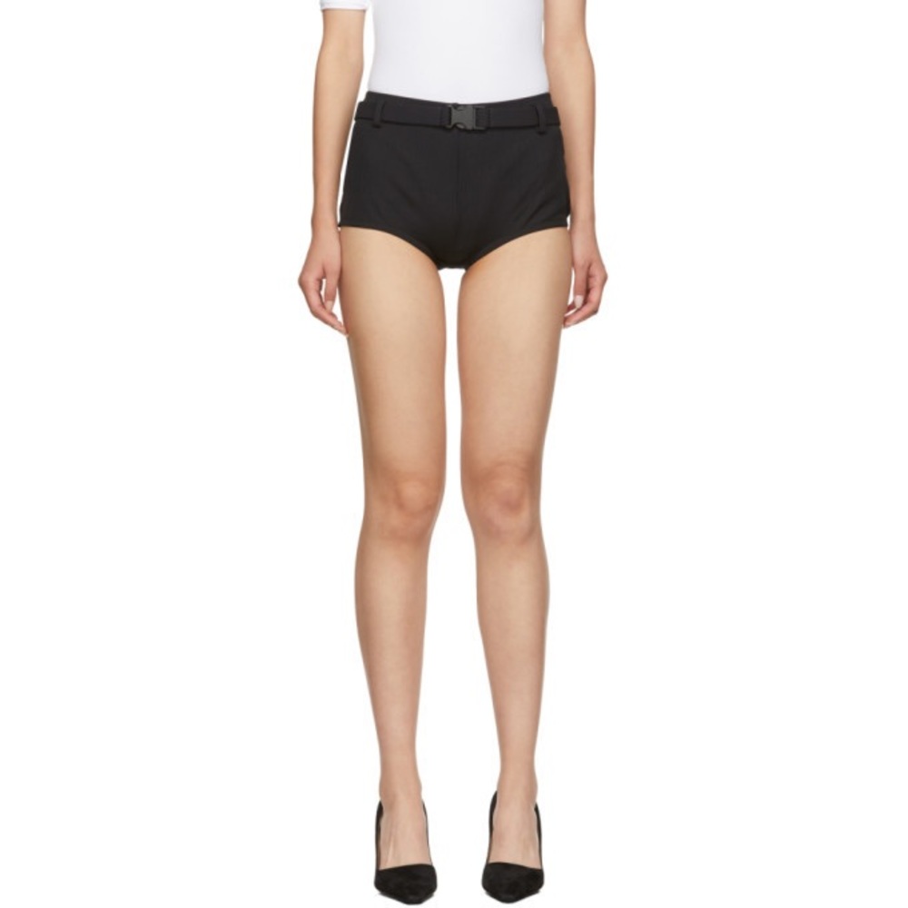 Off-White belted mini shorts